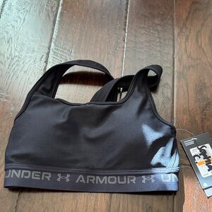 Under Armour Midnight Black Athletic compression bra